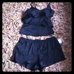 Lane Bryant Two-piece Tankini sz18 and Shorts sz20